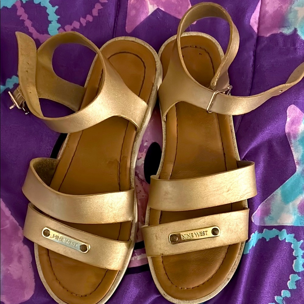 Nine West Gold Women's Sandals